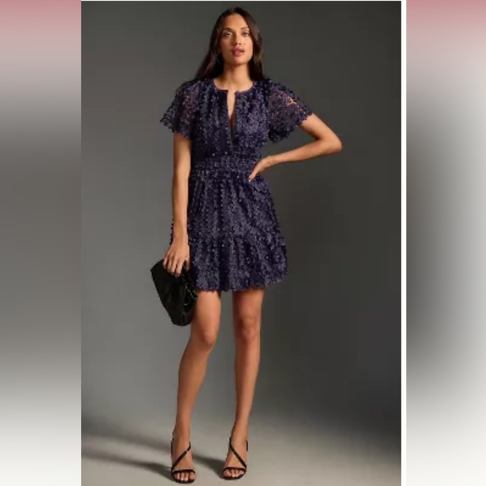 The Somerset Mini Dress: Floral Appliqué Edition Anthropologie